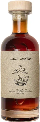 Wolves x Willett Straight Rye Whiskeys 10 Year Old 750ml