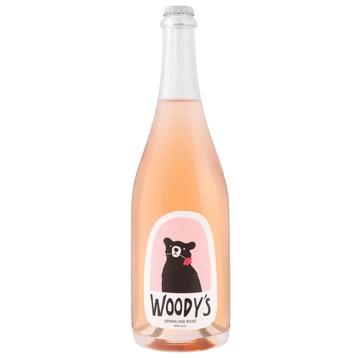 Woody’s Sparkling Rosé Non-Alcoholic Wine