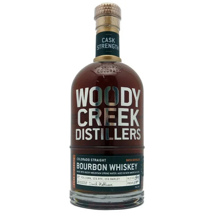 Woody Creek Straight Bourbon Cask Strength 750ml