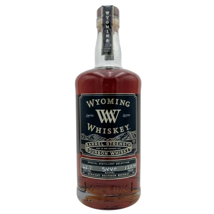 Wyoming Whiskey Barrel Strength Aged In New Charred Oak Straight Bourbon Whiskey – Limited Edition