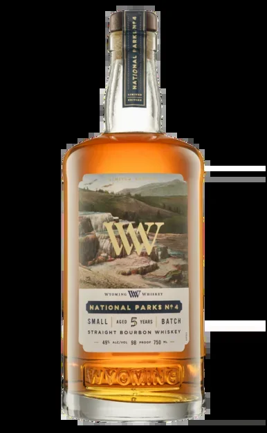 WYOMING WHISKEY BOURBON SMALL BATCH LIMITED NATIONAL PARKS NO4 EDITION WYOMING 750ML