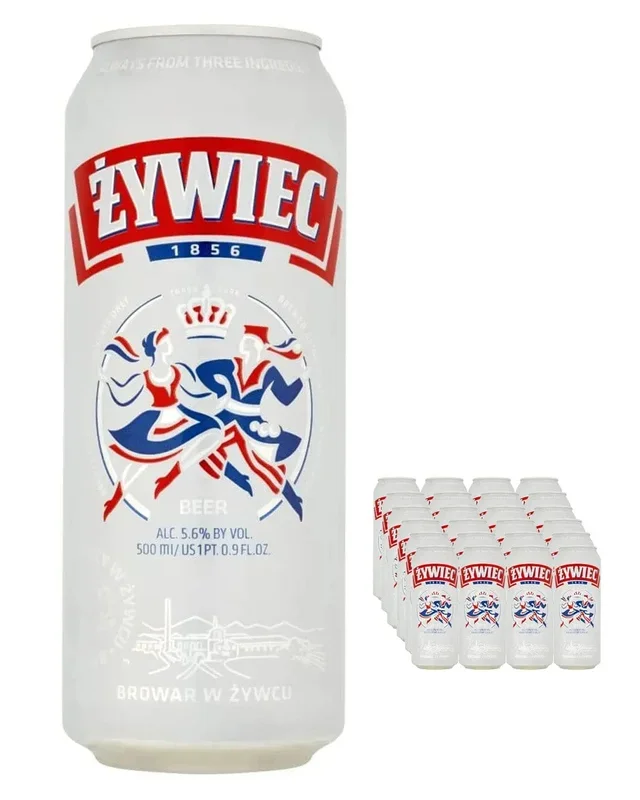 Zywiec Original Polish Lager Beer Multipack, 24 x 500 ml